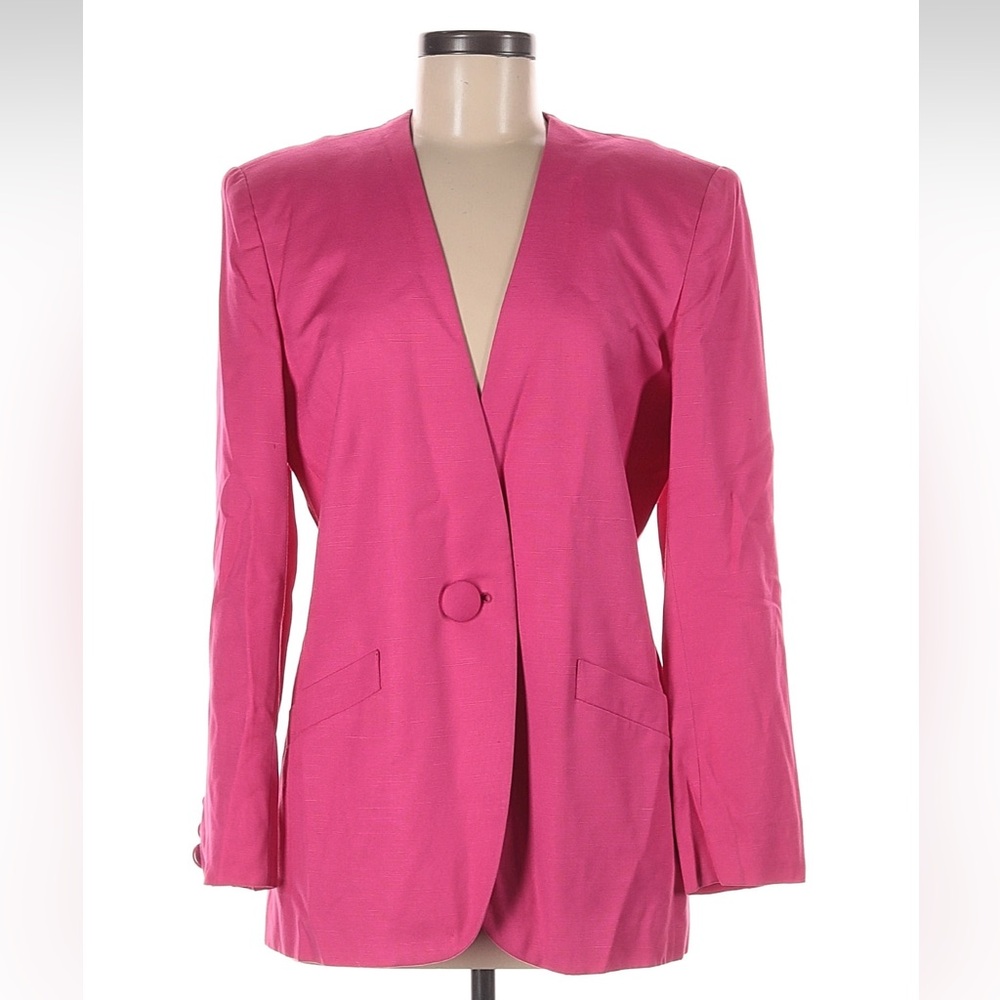 Christina Dior Vibrant Hot Pink Blazer